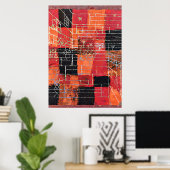 Klee - Configuratie, abstracte kunst, Poster (Thuiskantoor)