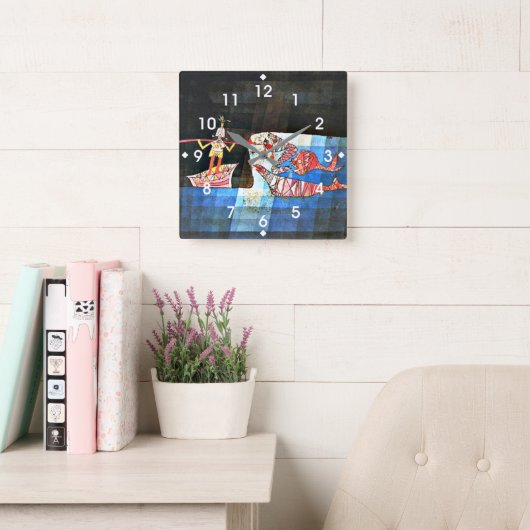 Klee - De Zeeman Vierkante Klok (Leeskamer)