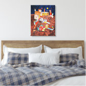 Klee - deel van G Canvas Afdruk (Insitu (Slaapkamer))