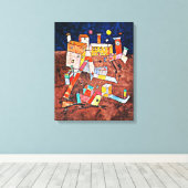 Klee - deel van G Canvas Afdruk (Insitu (Houten vloer))