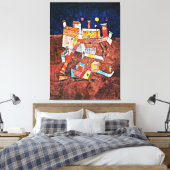 Klee - deel van G Canvas Afdruk (Insitu (Slaapkamer))