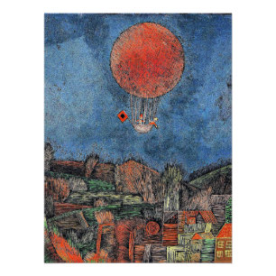 Klee - Der Luft ballon Perfect Poster