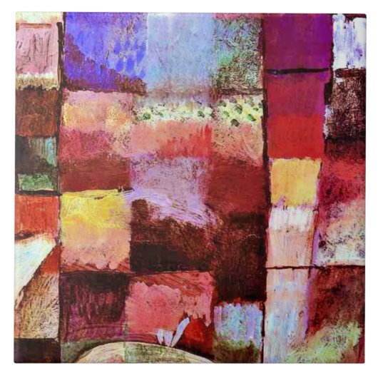 Klee - Deze ventilator wil vervagen Tegeltje (Voorkant)