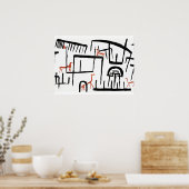 Klee - Dieren in een behuizing Poster (Keuken)