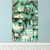 Klee - Dream City, abstracte kunst, Canvas Afdruk (Insitu (Houten vloer))
