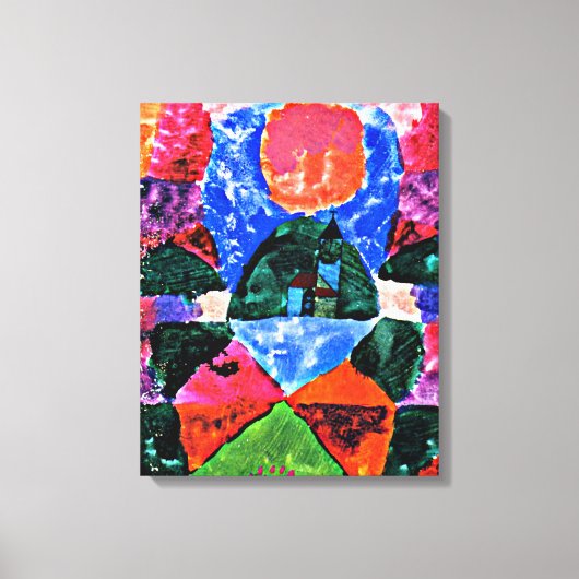 Klee - Een druk op Tegernsee Canvas Afdruk (Voorkant)