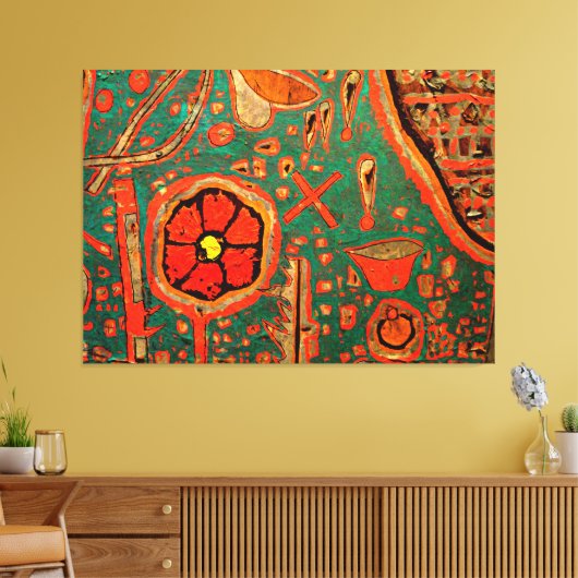 Klee - Efflorescentie Canvas Afdruk (Insitu (Woonkamer))