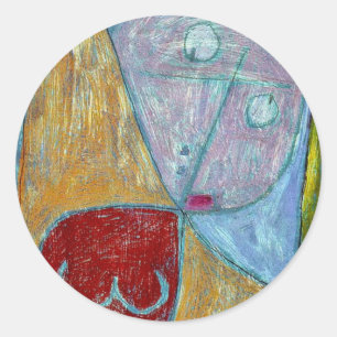 Klee - Engel Nog Steeds Vrouwelijk Ronde Sticker