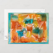 Klee - Fascade Bruin-Groen Briefkaart (Voorkant / Achterkant)