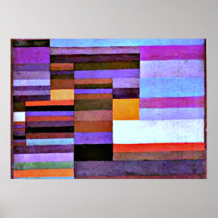 Klee - Fire Evening, 1929 Poster