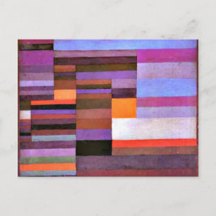 Klee - Fire Evening Briefkaart
