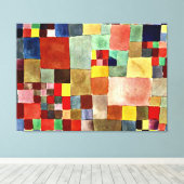 Klee - Flora op zand Canvas Afdruk (Insitu (Houten vloer))