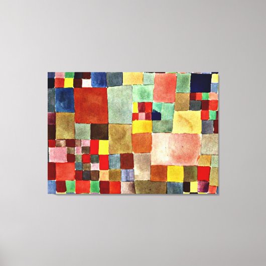 Klee - Flora op zand Canvas Afdruk (Voorkant)