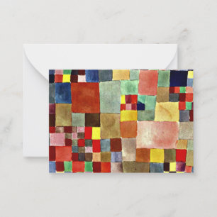 Klee - Flora op zand Notitiekaartje