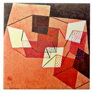 Klee - gebroken oppervlakken tegeltje