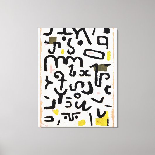 Klee - Gesetz, abstracte kunst Canvas Afdruk (Voorkant)
