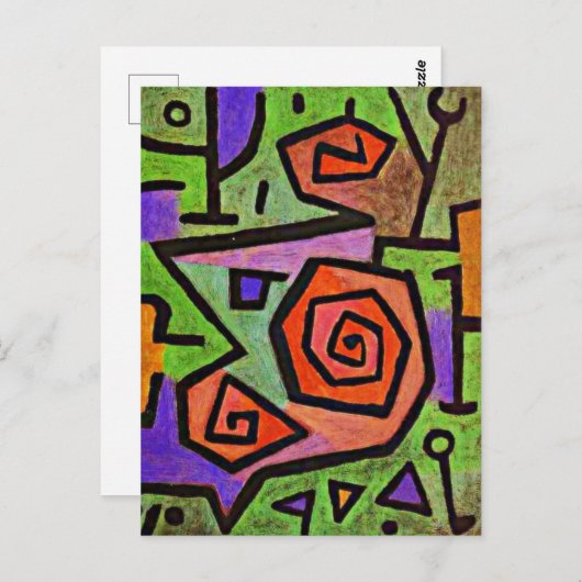 Klee - Heldhaftige Rozen, Briefkaart (Voorkant / Achterkant)