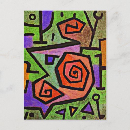 Klee - Heldhaftige Rozen, Briefkaart (Voorkant)