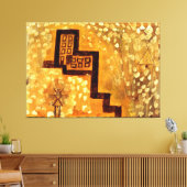 Klee - Het huis op hoog Canvas Afdruk (Insitu (Woonkamer))