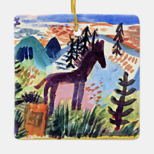 Klee - Het paard, beroemd schilderij Keramisch Ornament