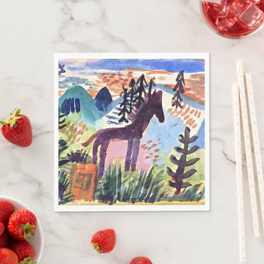 Klee - Het paard, beroemd schilderij Servet (Insitu)