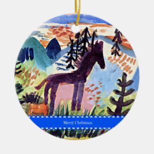 Klee - Het Paard, Prettig Kerstfeest, Keramisch Ornament