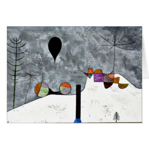 Klee - Hiver, peinture Paul Klee