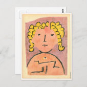 Klee - Hoofd van een Kind Briefkaart (Voorkant / Achterkant)