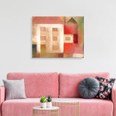 Klee - Huis in de voorsteden Canvas Afdruk (Insitu (Woonkamer))