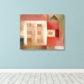 Klee - Huis in de voorsteden Canvas Afdruk (Insitu (Houten vloer))