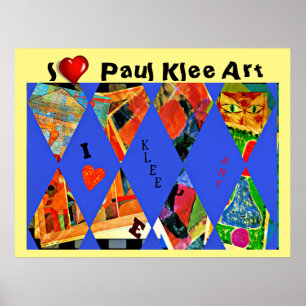Klee - Ik hou van Paul Klee Art Poster