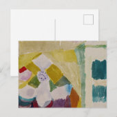 Klee - Interior met de klok, abstracte kunst, Briefkaart (Voorkant / Achterkant)