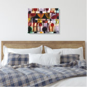 Klee - Kamel in Rhythmischer Baumlandschaft Klein Canvas Afdruk (Insitu (Slaapkamer))
