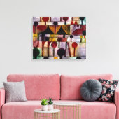 Klee - Kamel in Rhythmischer Baumlandschaft Klein Canvas Afdruk (Insitu (Woonkamer))