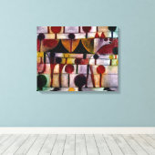 Klee - Kamel in Rhythmischer Baumlandschaft Klein Canvas Afdruk (Insitu (Houten vloer))