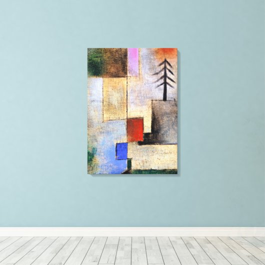 Klee - Kleine Sparren Afbeelding Canvas Afdruk (Insitu (Houten vloer))