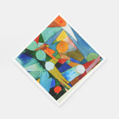 Klee - Kleurvormen, beroemd schilderij, Servet (Hoek)