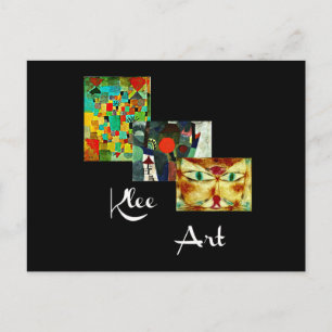 Klee kunstwerk, Paul Klee collage Briefkaart