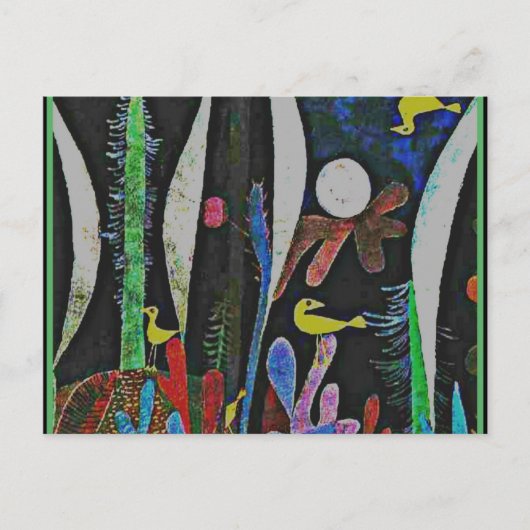 Klee - Landschap met Briefkaart van Gele vogels (Voorkant)