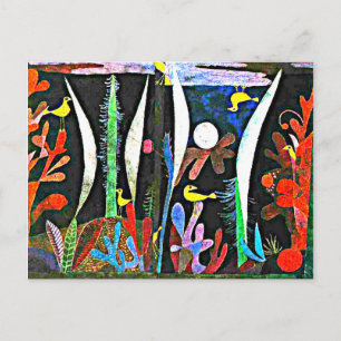 Klee - Landschap met gele vogels Briefkaart