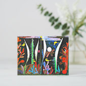Klee - Landschap met gele vogels Briefkaart (Staand voorkant)
