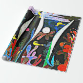 Klee - Landschap met gele vogels Cadeaupapier (Uitgerold)