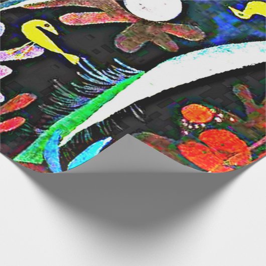 Klee - Landschap met gele vogels Cadeaupapier (Hoek)