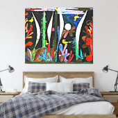Klee - Landschap met gele vogels Canvas Afdruk (Insitu (Slaapkamer))