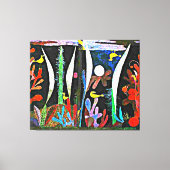 Klee - Landschap met gele vogels Canvas Afdruk (Voorkant)
