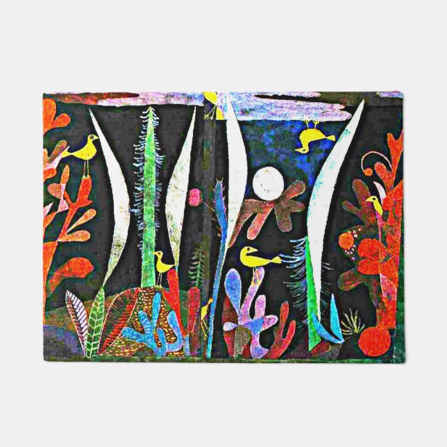 Klee - Landschap met Gele Vogels  Deurmat (Voorkant)