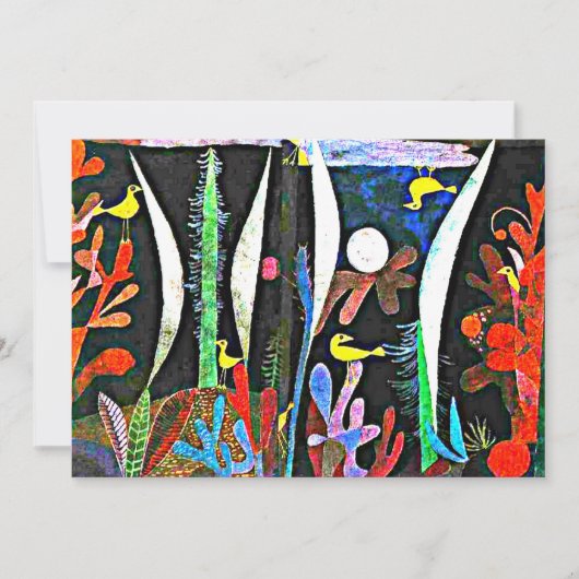 Klee - Landschap met gele vogels Kaart (Voorkant)