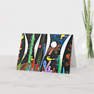 Klee - Landschap met gele vogels Kaart