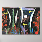 Klee - Landschap met gele vogels Poster (Voorkant)