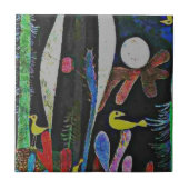 Klee - Landschap met gele vogels Tegeltje (Voorkant)